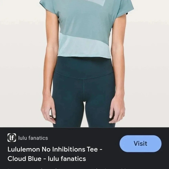 Lulemon no  inhibitions tee green - Picture 6 of 16